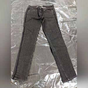 Women's Retro Black Denim Jeans Pants Lace Academia Emo